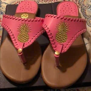 Summer Pineapple Sandals. Worn twice!
